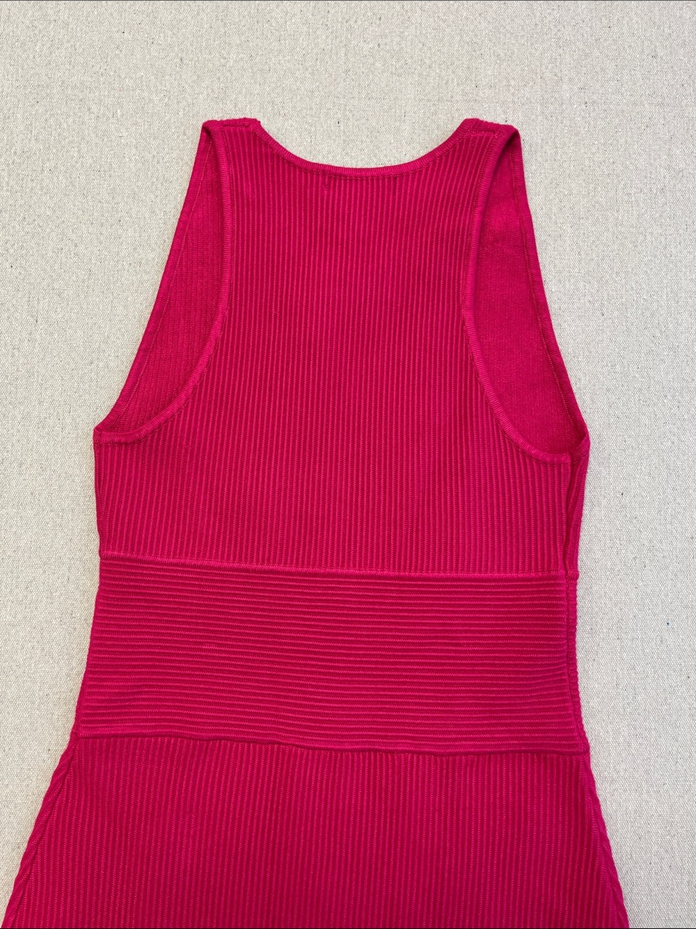 House of Harlow 1960 Pink Ribbed Bodycon Midi Dress Medium - Picture 12 of 12